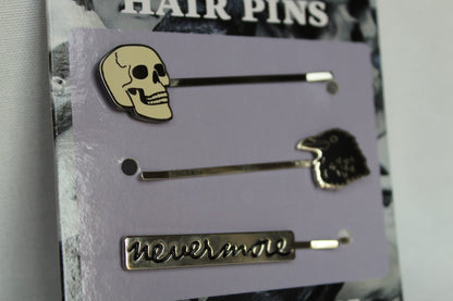 Edgar Allan Poe Hair Pins