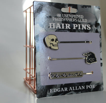 Edgar Allan Poe Hair Pins